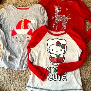 Play condition shirts for Christmas, sizes 6-8 (tags removed on some)